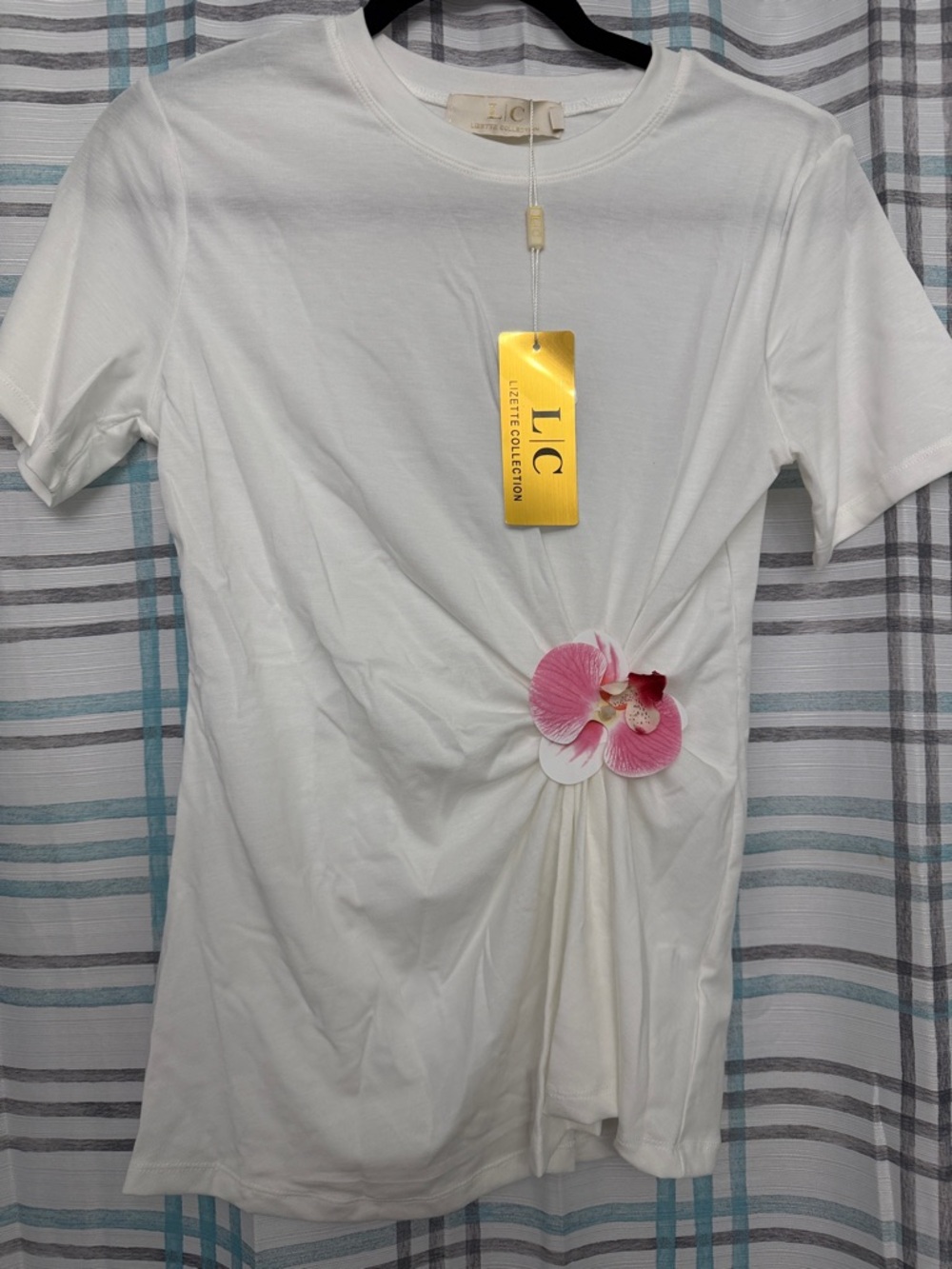 White Twist-Front Tee